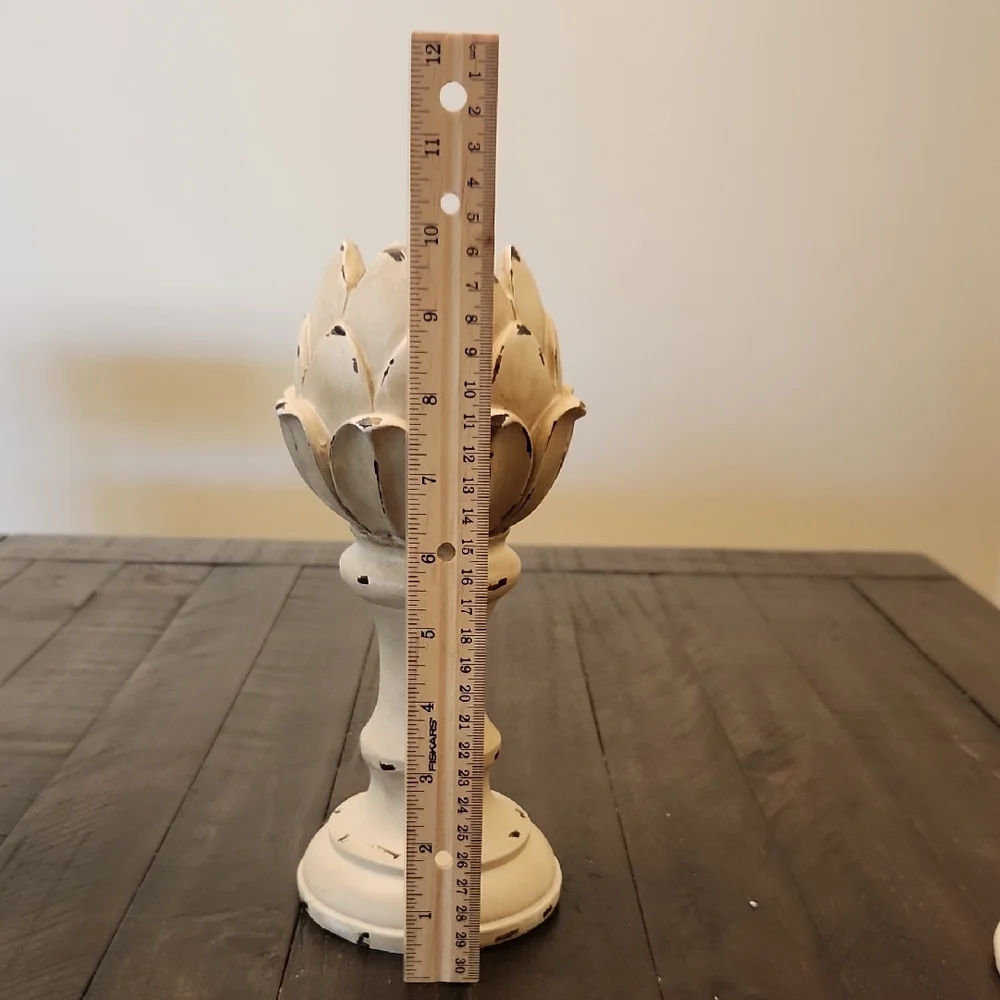 Farmhouse Style Artichoke Candle Holders - Picture 5 of 8